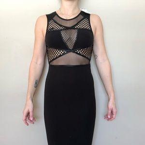 Mesh black dress